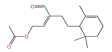(E)-3-Formyl-5-(2,6,6-trimethyl-2-cyclohexenyl)-2-penten-1-yl acetate